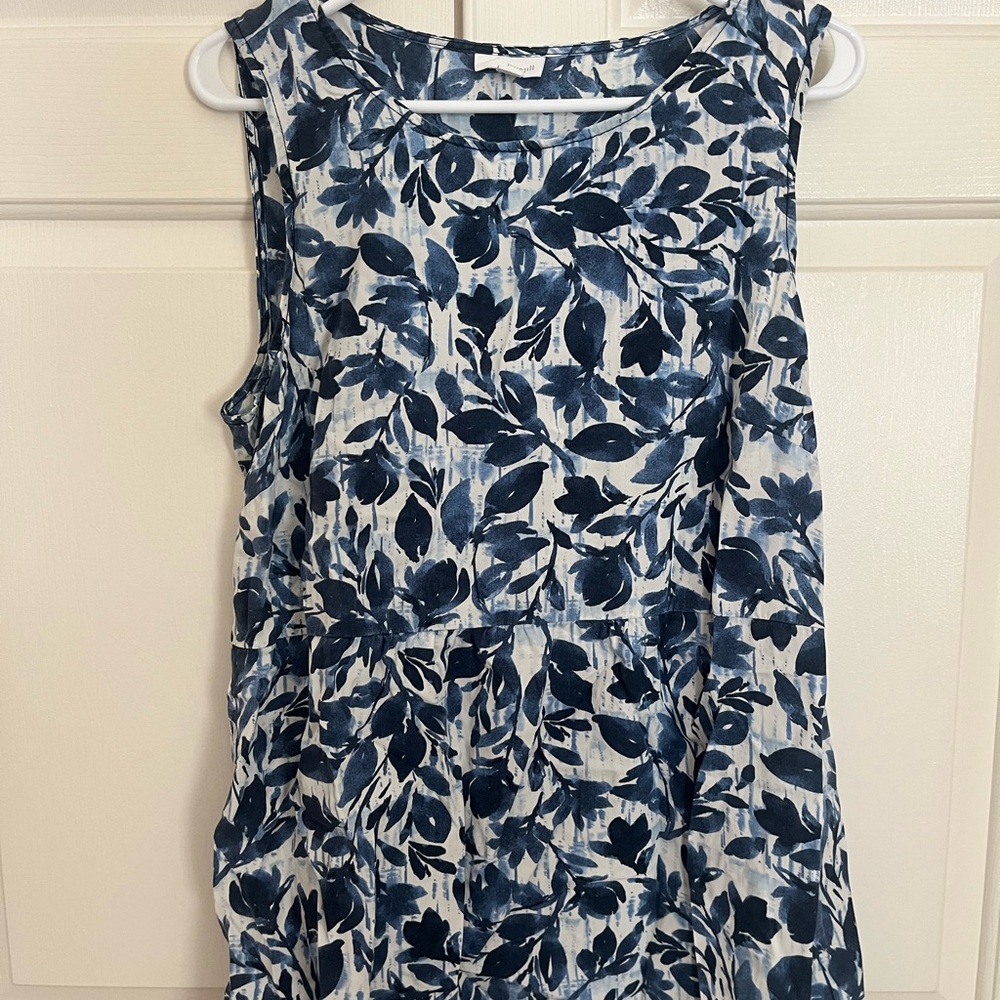 Pure Jill Blue Floral Tunic